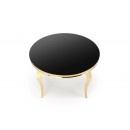 Стол обеденный HALMAR REGINALD 2 черный/золотой 120